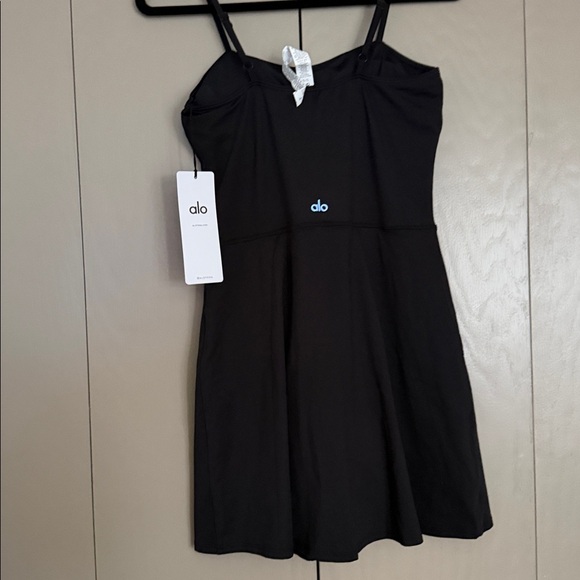 ALO Yoga Black Courtside Mini Dress - Picture 6 of 8